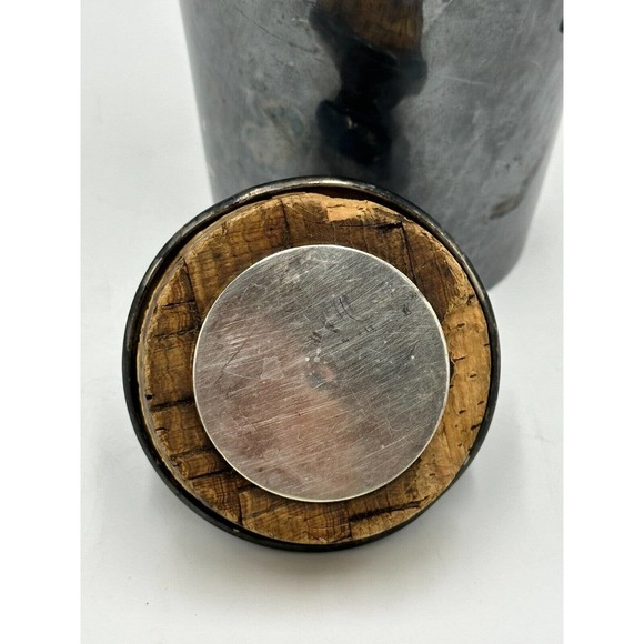 Vtg Meriden Cocktail Shaker Drink Mixer 313 Hand Hammered Silver Plated HEAVY - Picture 10 of 16